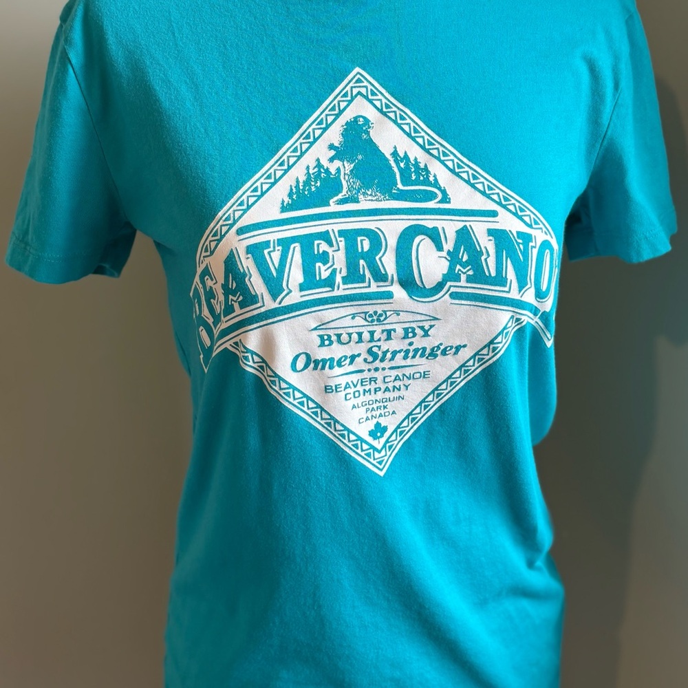 Iconic Beaver Canoe Turquoise T-Shirt